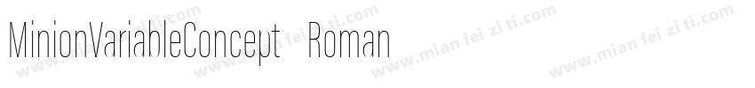 MinionVariableConcept Roman 普通字体转换